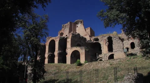 Ancient Ruins in Rome Video stock 39251795