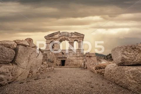 Ancient ruins in Tufanbeyli,Adana Stock Photos