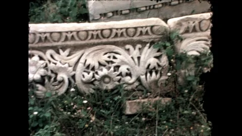 Ancient Ruins Wall Stock Footage 278040141