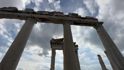 Ancient Ruins (wide angle pan) Stock Footage 267127503