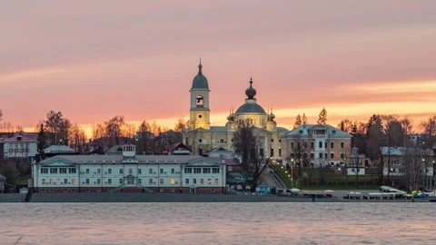 The ancient Russian city Myshkin. Russia. Stock Footage 170475208
