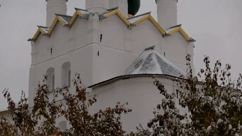Ancient Russian monastery Stock Footage 121202986