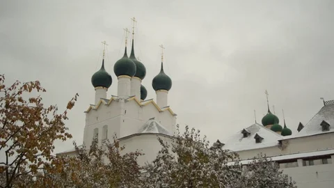Ancient Russian monastery Stock Footage 121203082