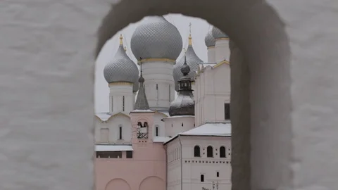 Ancient Russian monastery Stock Footage 121250259
