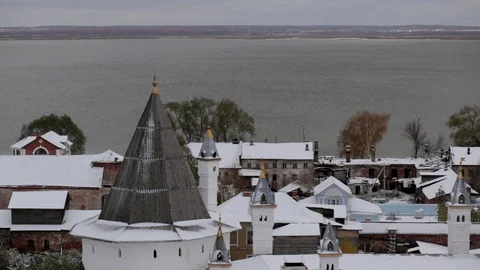 Ancient Russian monastery Stock Footage 121564563