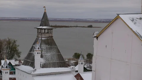 Ancient Russian monastery Stock Footage 121564564