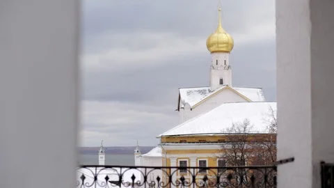Ancient Russian monastery Stock Footage 121564584