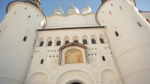 Ancient Russian monastery Stock Footage 121564676