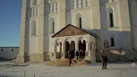 Ancient Russian monastery Stock Footage 121564743