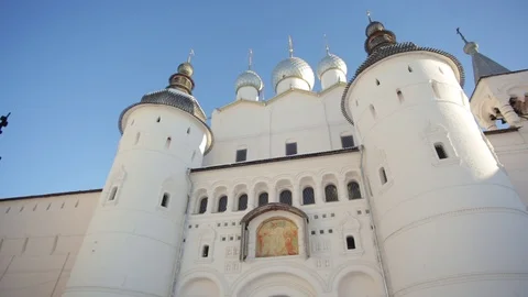 Ancient Russian monastery Stock Footage 121564782