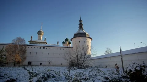 Ancient Russian monastery Stock Footage 121564809