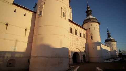 Ancient Russian monastery Stock Footage 121564867
