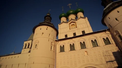 Ancient Russian monastery Stock Footage 121564869