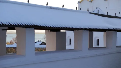 Ancient Russian monastery Stock Footage 121564883