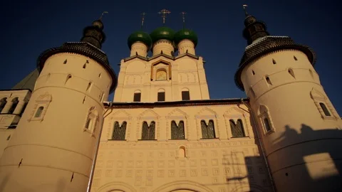 Ancient Russian monastery Stock Footage 121564888