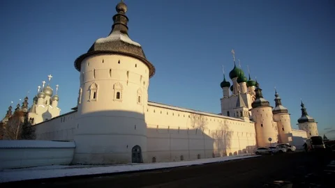 Ancient Russian monastery Stock Footage 121564905