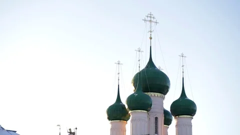 Ancient Russian monastery Stock Footage 121564910