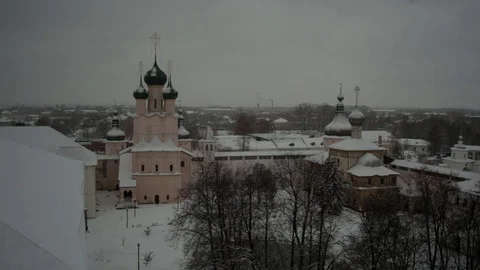 Ancient Russian monastery Stock Footage 121564964