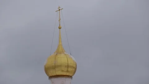 Ancient Russian monastery Stock Footage 121564987
