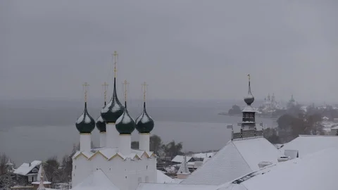 Ancient Russian monastery Stock Footage 121565015