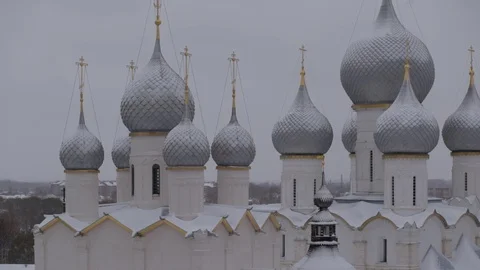 Ancient Russian monastery Stock Footage 121565054