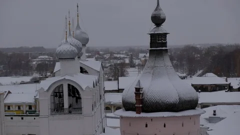 Ancient Russian monastery Stock Footage 121565077