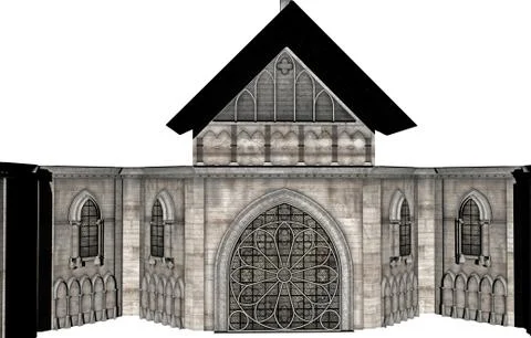 Ancient sacred building with columns Ilustración de archivo
