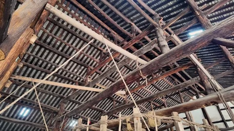Ancient Salt Mining Machinery Inside Zigong Salt Museum Stock Footage 333542824