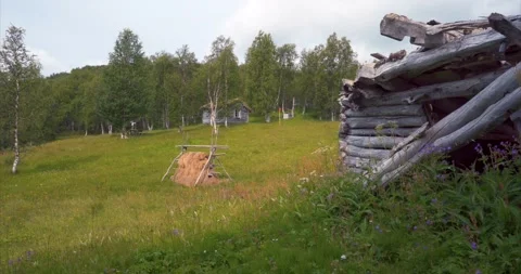 Ancient sami farm01 Stock Footage 172544784