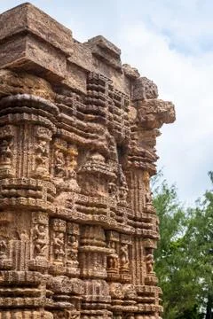 Ancient Sandstone Column. Stock Photos