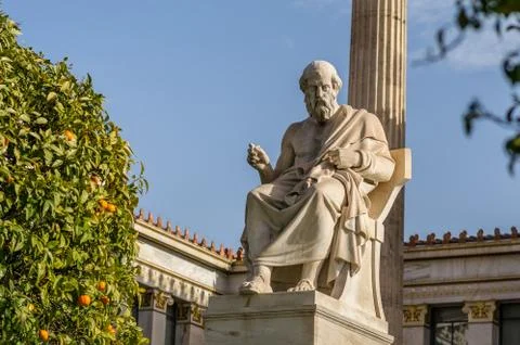 Ancient Scientist and Philosopher Plato Stock Photos