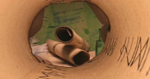 Ancient scribe library. Futhpak scrolls stacked on a pile. Stock Footage 172018457