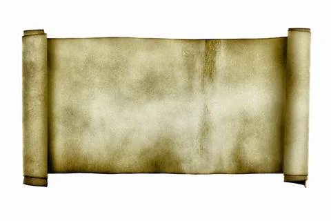 Ancient scroll Ancient scroll isolated over a white background Copyright: ... Stock Photos