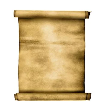 Ancient scroll Ancient scroll isolated over a white background Copyright: ... Stock Photos