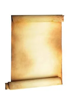 Ancient scroll Ancient scroll isolated over a white background Copyright: ... Stock Photos