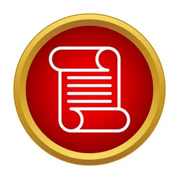 Ancient scroll document representing history knowledge law Stock Illustration