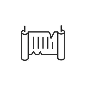 Ancient Scroll Icon Stock Illustration