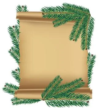 Ancient scroll Stock Illustration