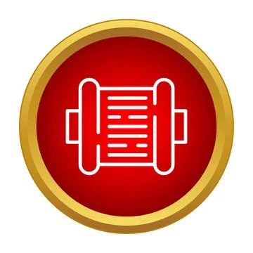 Ancient scroll manuscript icon illustrating history and religion concept 库存插图