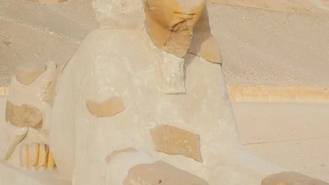 The Ancient Sculpture of the Sphinx Stock Footage 87071476