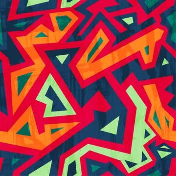 Ancient seamless pattern with grunge effect イラスト素材