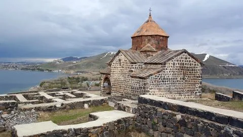 The ancient Sevanavank monastery, Sevan, Armenia Stock Photos