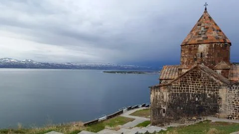 The ancient Sevanavank monastery, Sevan, Armenia Stock Photos