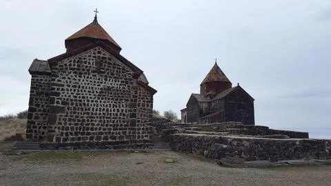 The ancient Sevanavank monastery, Sevan, Armenia 스톡 사진