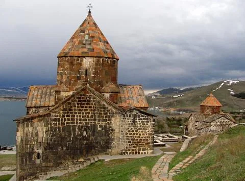 The ancient Sevanavank monastery, Sevan, Armenia 스톡 사진