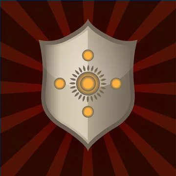 Ancient shield design vector illustration Stock Illustration