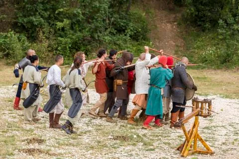 Ancient shield formation Stock Photos