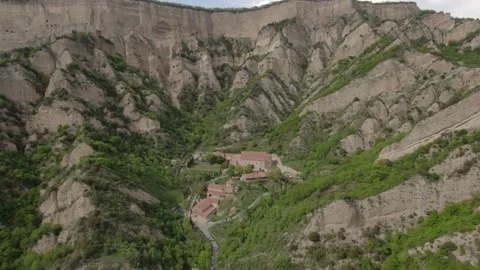 Ancient Shio-Mgvime Monastery is located in a narrow limestone gorge 库存影片 237804090