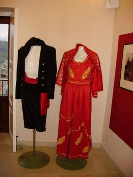 Ancient sicilian clothes Stock Photos