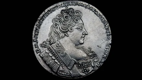 Ancient silver coin Stock Footage 224639326